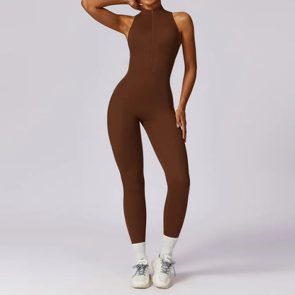 Zipper Yoga Jumpsuit