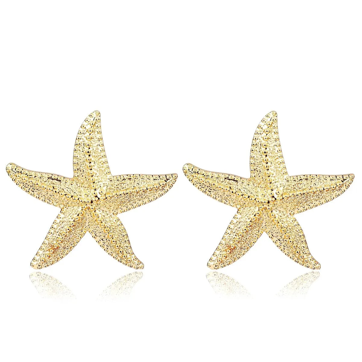 Oversized Boho Starfish Stud Earrings