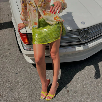 Sequin Mini Skirt