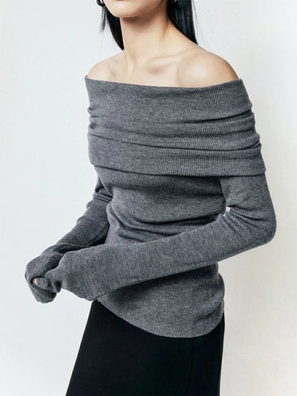 Off-Shoulder Lite Sweater