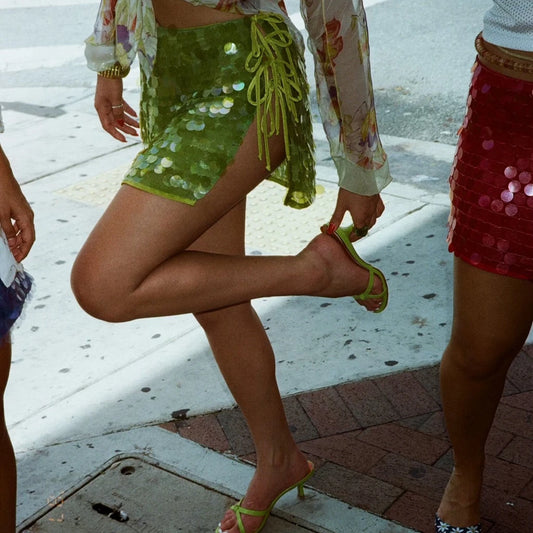 Sequin Mini Skirt