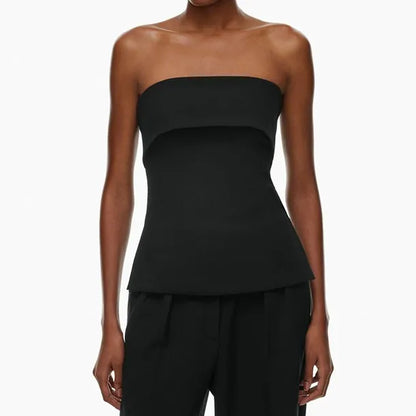 Solid Bandeau Top