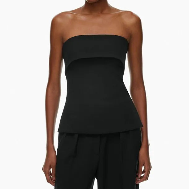 Solid Bandeau Top