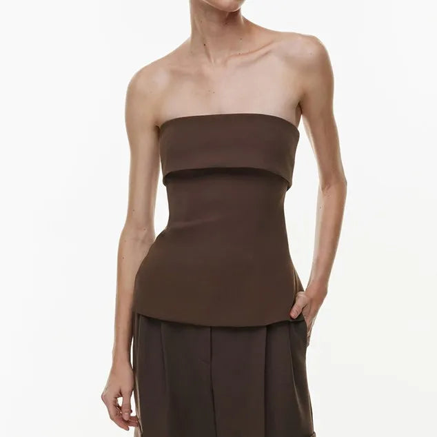 Solid Bandeau Top
